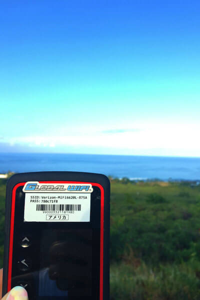 ハワイ島の絶景ポイントでもレンタルWiFiなら利用可能！