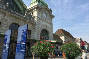 スイス・バーゼル中央駅の風景